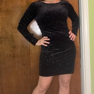 Express black bodycon dress.